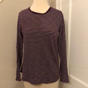 Vince long sleeve striped T shirt